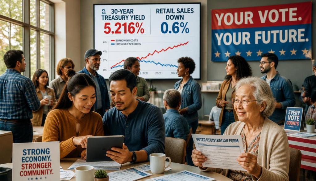 30-Year Treasury Yield Hits 5.216% — Highest Since 2001 — as Markets Digest Weak Retail Sales and Middle East&nbsp;Tensions