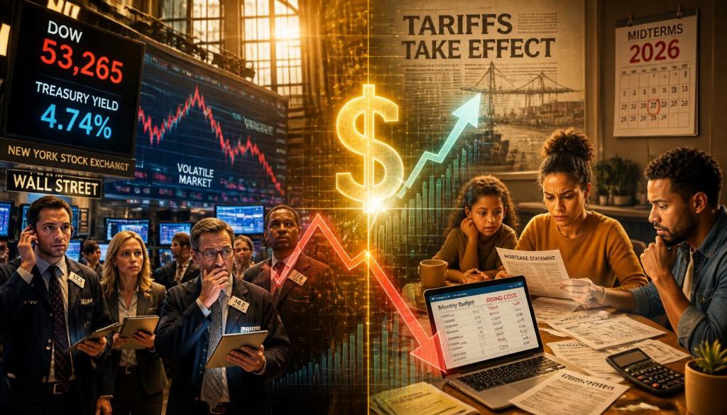 Dow Jones Stalls Below 55,000 as Treasury Yields and AI Investment&nbsp;Collide