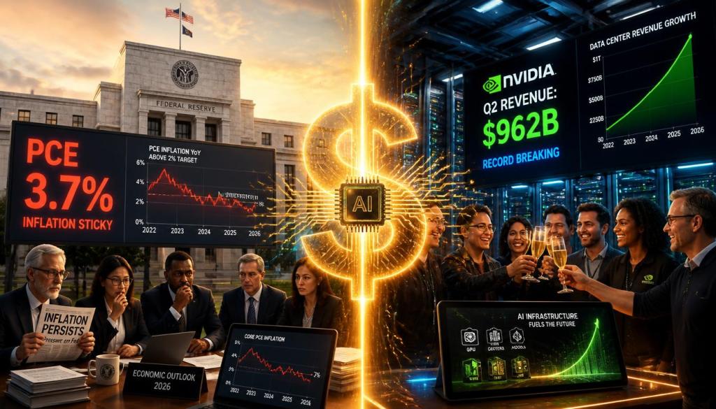 PCE Inflation Stays Sticky at 3.7% — Stocks Dip as Nvidia Delivers Record-Breaking&nbsp;Earnings