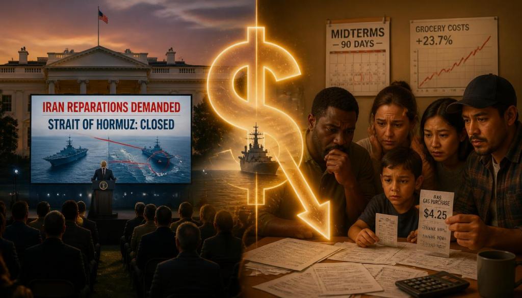 Trump Demands Iran Reparations as Strait of Hormuz Remains Closed — War Enters Sixth&nbsp;Month