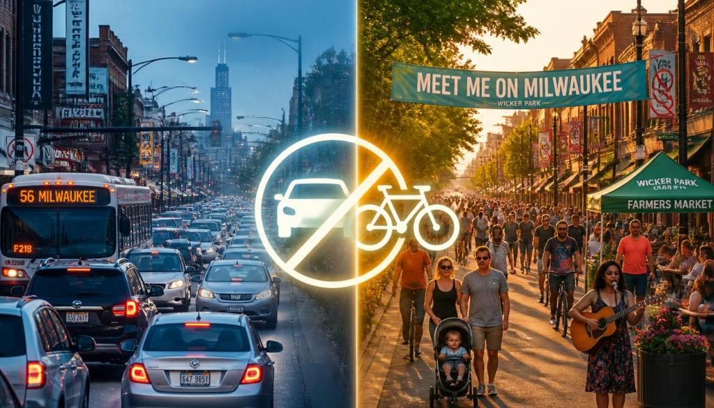 Car-Free Sundays Return to Chicago’s Wicker Park — And Cities Are Reimagining Public&nbsp;Space