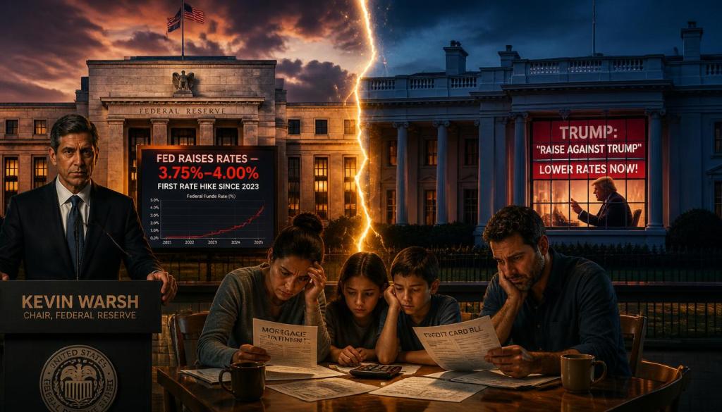 Fed Raises Rates for First Time in Three Years, Defying Trump — What It Means for Households, Markets, and the&nbsp;Midterms