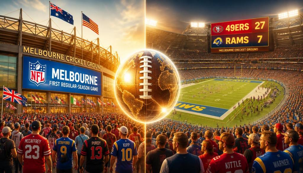 NFL Makes History in Melbourne: 49ers Rout Rams Before 100,021 Fans in First Regular-Season Game in&nbsp;Australia